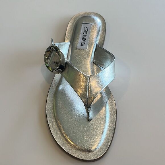 Steve Madden silver sandals - Picture 2 of 4